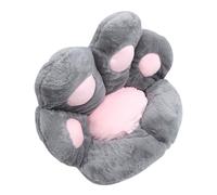 Beatifufu Coussin Décoratif Chat Patte Rembourrage Coton Pp 70x60 Cm Gris Foncé Pour Canapé Salon Bureau, Motif Poils Doux Confort, Accessoire Intérieur Maison Polyvalent