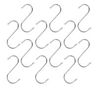 Beatifufu Crochets en S Métalliques 12pcs Argent 201 Acier Inoxydable Pour Suspendre Sacs à Main et Vêtements à la Maison