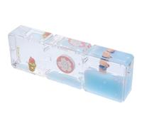 Beatifufu Ornement de minuterie Liquide Bleu avec Effet apaisant, sablier créatif en Forme Originale, décoration Bureau et Espace Personnel Maison