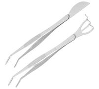 Beatifufu Outils de Jardinage pour Bonsai 2 Pièces Mini Outils en Acier Inoxydable pour Plantes en Pot et Semis, Desserrage du Sol, Pressage du Sol et Rempotage