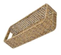 Beatifufu Panier Tressé Design Rustique en Plastique Rectangulaire Multifonctionnel pour Organisation de Couverts et Collations à Domicile