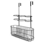 Beatifufu Porte-Manteau Mural Créatif en Fer Noir, Rangement Polyvalent | Structure Garde-corps et Conduit D’air, pour Clés et Chapeau, Usage la Cuisine ou Maison