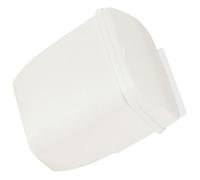 Beatifufu Poubelle Murale Blanche en Plastique Couvercle, Poubelle de Porte D'armoire Facile à Suspendre pour Déchets Ménagers et Solutions de Recyclage