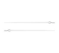 Beatifufu Rideau Tringle en Acrylique Transparent 2pcs avec Crochet, Baguette D'inclinaison pour Stores Vénitiens, Matériel Fiable en Acier Inoxydable pour Ouverture Manuelle
