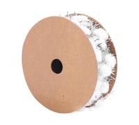 Beatifufu Ruban Décoratif Scintillant à Pompons pour Sapin de Noël Mètres Blanc avec Fil Métallique pour DIY Guirlande et Décoration de Fête