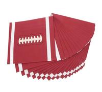 Beatifufu Serviettes en Papier Marron Protège Éclaboussures 20pcs Unique et Confortable pour Fêtes à Thème Football Lors de Réunions Familiales