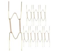 Beatifufu Supports Muraux Décoratifs Design Simple et Élégant 8 Pièces, Forte Capacité de Charge et Rangement Maison pour Assiettes en Acier W pour Décoration Murale