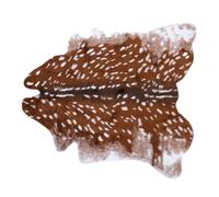 Beatifufu Tapis décoratif pour Chambre en Polyester Doux, Aspect Peau de cerf, antidérapant, adapté pour étude et Espace de Vie, Design Frais et créatif