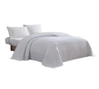 Beatrice Home Fashions Canal Chenille Couvre-lit, Chenille, Blanc, Entier