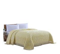 Beatrice Home Fashions Couvre-lit en Coton Jaune King Size