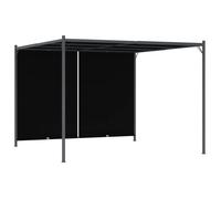 BEAU Arche à rosiers - Pergola de jardin avec toit rétractable 3x3 m anthracite - mode773435