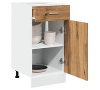BEAU Armoire base de cuisine - CLARENCE - Armoire de plancher à tiroir ""Lyon"" chêne artisanal FR1977