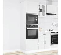 BEAU Blanc Armoires de four - ZENCORE - Placard bas de cuisine - Porto blanc - bois d'ingénierie LH87398