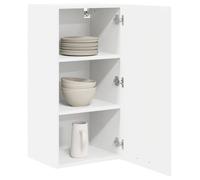 BEAU Blanc Placard suspendue - ZENCORE - Armoire Murale Blanc 40x31x80cm - bois d'ingénierie LH14610