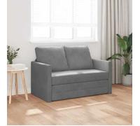 BEAU Canapé-lit convertible 2 en 1 - gris foncé - MODERNE Canapé-lit 2 en 1 - gris foncé - 122x204x55 cm velours 95876