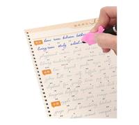 Beau livre de pratique de la calligraphie anglaise, carnet d'entraînement à l'écriture anglaise à rainures