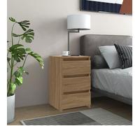 BEAU Lot de 2 Tables de chevet Armoire de Nuit chambre - Chêne sonoma - 40x35x62 5 cm - Aggloméré mode735156