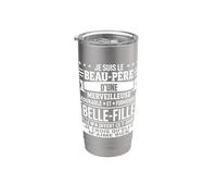 Beau-Père Merveilleuse Belle-Fille Humour Fête des Pères Gobelet isotherme en acier inoxydable double paroi