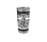 Beau-Père Merveilleuse Belle-Fille Humour Fête des Pères Gobelet isotherme en acier inoxydable double paroi