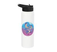 Beau serpent bleu serpent Animal Reptiles amoureux des Stainless Steel Insulated Water Bottle