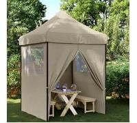 BEAU®Taupe Pavillon de Jardin Contemporain - ZENCORE - Tente de fête JARDIN - Taupe 200x200x306cmTissu Oxford 603861
