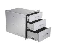 Beaucoup espace rangement cuisine extérieure tiroir inox