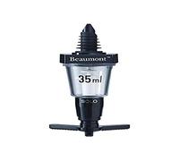 Beaumont - Mesure de bar optique pour spiritueux estampillé 35 ml, noir, usage professionnel au bar ou à domicile, distributeur optique pour spiritueux, joint en caoutchouc étanche, CD283