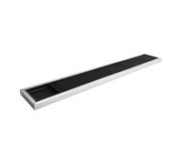 Beaumont - Tapis de bar en caoutchouc avec cadre en inox 600 x 100 mm CN741