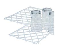 Beaumont Tapis en Verre pour Bar (Lot de 10) Emboîtables, Ventilés, Antidérapants, Revêtements de Tablette Imperméables D824