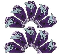 Beaupretty 10 Pièces Charme de Cercueil Antique en Acrylique pour Bijoux Diy, Teinte Violette, Double Face, pour Créations Halloween et Accessoires Personnalisés