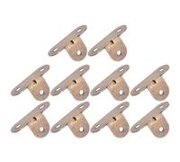 Beaupretty 10 Pièces Équerre de Support en T 90 Degrés en Laiton | Fixation Discrète, Stabilité Renforcée, Installation Facile, pour Armoires et Bibliothèques, Vis Autotaraudeuses Incluses
