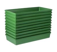 Beaupretty 10 Pièces Plateau de Centre de Table en Abs Vert pour Fleurs et Mousse de Fleur, Bol Plastique Design Unique, Grosse Capacité pour Mariages et Fêtes