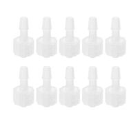 Beaupretty 10 Pièces Raccord de Tuyau en Plastique Embout Cannelé en Pp Connecteur de Fluide de Laboratoire Étanche Débit Optimisé pour Irrigation Agricole et Milieux Biochimiques