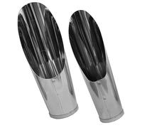 Beaupretty 2 Pièces Pelle à Terre en Acier Inoxydable Légère pour Jardinage de Petites Plantes, Outil Pratique sans Bavures pour Rempotage et Entretien de Bonsaïs