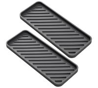 Beaupretty 2 Pièces Plateau de Séchage en Silicone Cuisine et Salon, Tapis Drainant Facile à Nettoyer, Organiseur Polyvalent pour Vaisselle et Accessoires