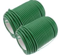 Beaupretty 2 Rouleaux Liens pour Plantes Grimpantes Vert 2 TPR Fer Jardin | Attaches de Tuteurage Souples, pour Fleurs et Vignes, Fixation Polyvalente, Usage Extérieur