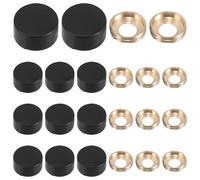 Beaupretty 20 Pièces Capuchons en Plastique Noir pour Vis Protection à Dôme, Résistance la Poussière L'eau, Amélioration Esthétique pour Usage Domestique et Industriel