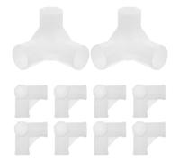 Beaupretty 20 Pièces Connecteur pour Tringle de Penderie Raccord 3 Voies | Montage sans Outil, Stabilité Renforcée, Optimisation D’espace, pour Organiseur à Chaussures et Unité de Rangement