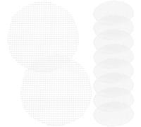 Beaupretty 20 Pièces Maille de Drainage pour Bonsaï, PE Blanc, Ronde | Pot de Fleurs, Installation Facile, Limite la Perte de Terre, Stabilité Renforcée, Jardinage