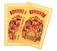 Beaupretty 2pièces Carte Taisui Amulette Petite Carte de Bénédiction Amulette Décorative Style Chinois