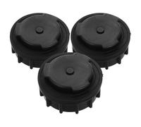 Beaupretty 3 Pièces Bouchon Inférieur Anti-fuite pour Poubelle Extérieure 660l, Plastique Noir, Installation Facile pour Poubelle Grosse Capacité