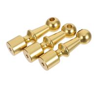 Beaupretty 3 Pièces Connecteurs Métalliques Décoratifs pour Garde-Corps en Verre, Embout de Tige en Métal Doré, Stabilité Renforcée, Installation Facile, Trou de 5mm, pour Meubles