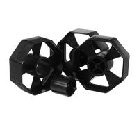 Beaupretty 3 Sets de Rouleaux de Rechange Noirs en Plastique avec Noyau et Structure à Rouleau Mobile pour Distributeur de Ruban Adhésif de Bureau, Léger et Minimisant la Friction, Maison