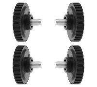 Beaupretty 4 Pièces Pieds de Meubles Réglables à Vis M8 en Caoutchouc et Fer pour Plateforme Électronique de Pesage, Installation Facile et Connexion Sécurisée, Adaptés pour Intérieur