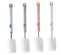 Beaupretty 4pièces Lot De Brosses De Nettoyage Pour Bouteilles Manche Long Brosse Amovible Éponge Pratique