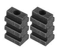 Beaupretty 6 Pièces Écrou de Fixation à Rainure en T, T-slot, Acier au Carbone, Noir, M8, pour Machines-outils et Plaques de Pression de Machine-outil