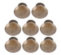 Beaupretty 8 Pièces Poignée de Porte Ronde en Métal, Bouton Vintage | Alliage D’aluminium et Fer, Tête Ronde Café, Vis Incluses, pour Bibliothèque et Meuble Intérieur