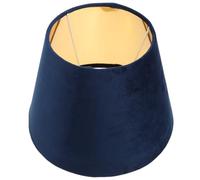 Beaupretty Abat-jour doublé de tissu bleu pour lampe de table et lampadaire, accessoire lumineux pour chambre et maison, compact, 10" x 10" x 7.3