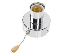 Beaupretty Accessoire pour plafonnier E27 avec chaînette de traction en acier inoxydable, 1Set, base chrome 50 cm, pour ceiling light et café home