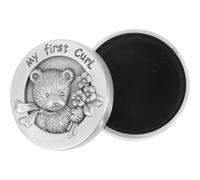 Beaupretty Boîte Souvenir Cheveux de Garçon Fille Ronde et Légère Boîte de Rangement pour Premiers Cheveux Fœtaux Cadeau Naissance Garçon et Fille Coffret Pratique et Décoratif pour